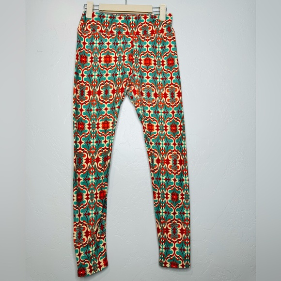 Lularoe Leggings Modern Hue Print ONE SIZE 2-10 NEW! - Picture 2 of 13